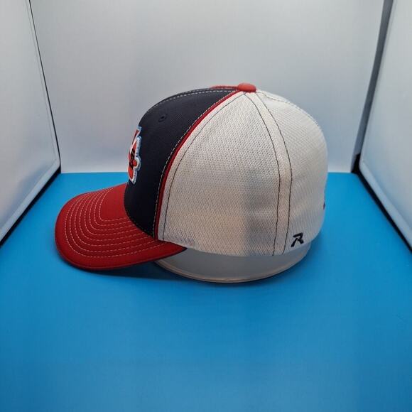 Hobgood Braves Fitted Hat Cap Size XS/S Flexfit Red White Blue - Picture 3 of 8